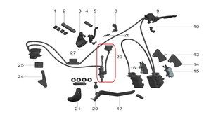 Pılder 125 Arka Fren Hidrolik Pompası
